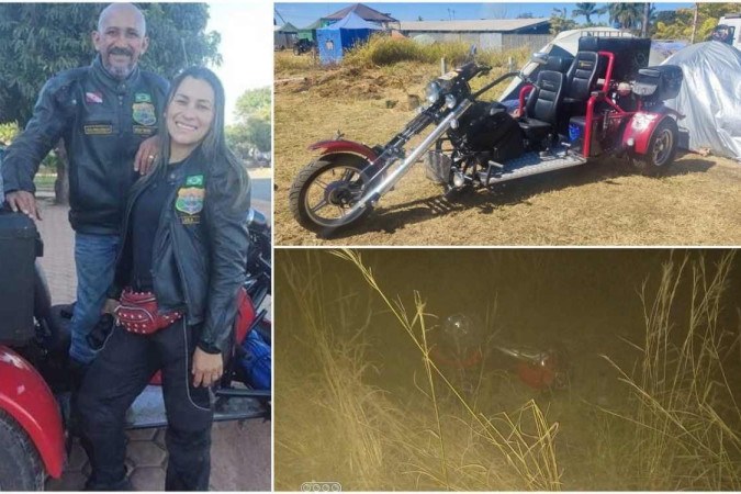 Casal morto em acidente após Capital Moto Week 2023  -  (crédito: Reprodução WhatsApp/grupos de motociclistas )