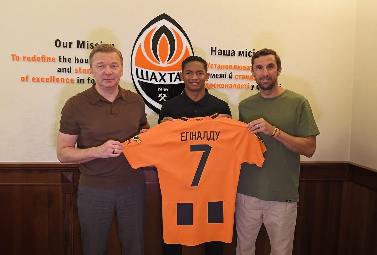 Eguinaldo é o novo jogador do Shakhtar Donetsk, da Ucrânia -  (crédito: Shakhtar Donetsk / Divulgação)