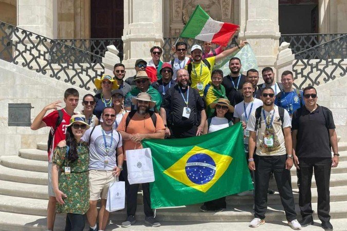 Jovens de todos os estados, em especial do DF, já estão em Lisboa para participar do evento - (crédito: Arquivo Pessoal) Jovens de todos os estados, em especial do DF, já estão em Lisboa para participar do evento - (crédito: Arquivo Pessoal)