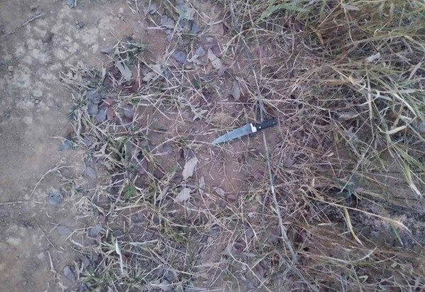 Faca utilizada para cometer o latrocínio