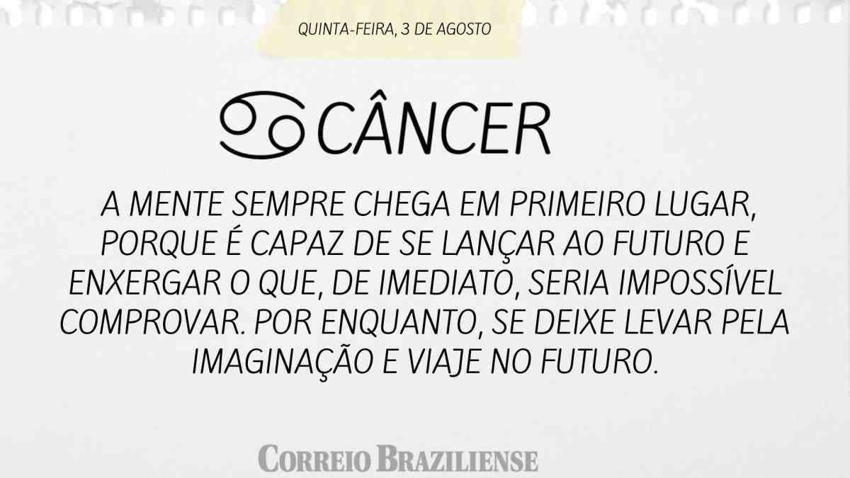 Horóscopo Câncer Agosto 2020 ♋ 