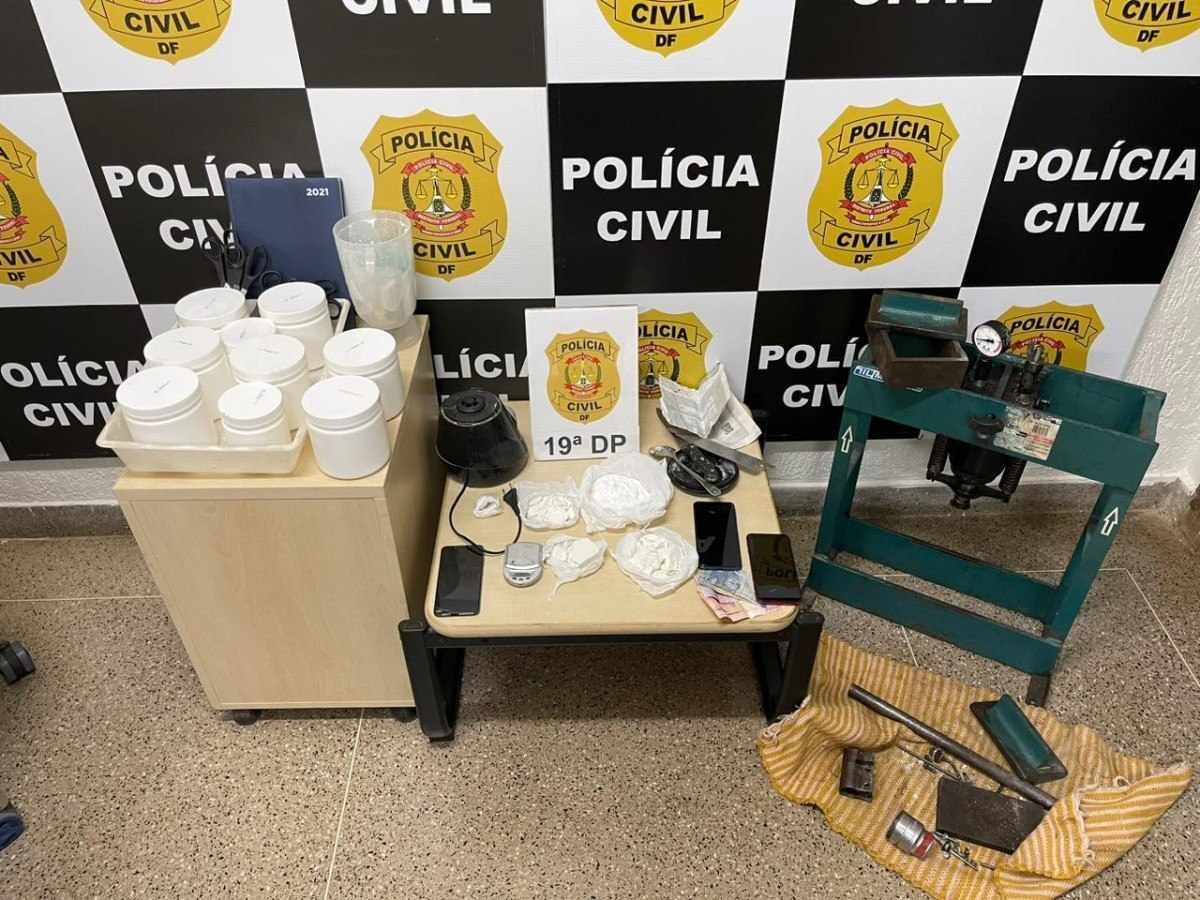 Traficante que gerenciava laboratório de cocaína em Ceilândia é preso