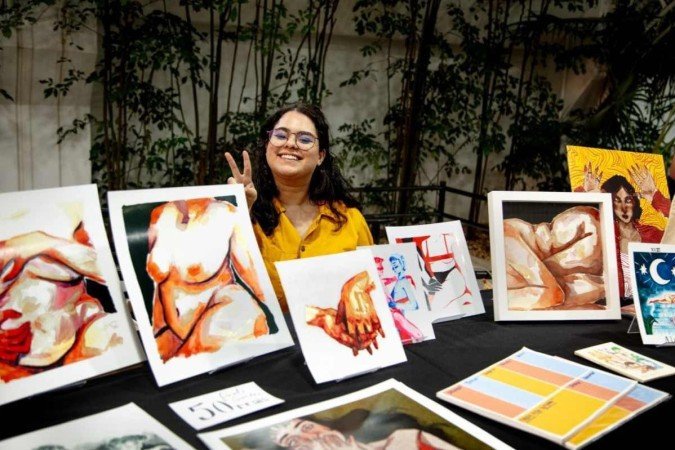 7ª edição do Rabiscão Ilustrado é uma feira que leva a diversidade para o Museu da República -  (crédito: Maíra Valério)