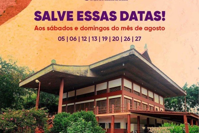 A 50ª Quermesse ocorre neste sábado (5/8) e segue por todos os finais de semana no mês de agosto - (crédito: Templo Shin Budista de Brasília) A 50ª Quermesse ocorre neste sábado (5/8) e segue por todos os finais de semana no mês de agosto - (crédito: Templo Shin Budista de Brasília)