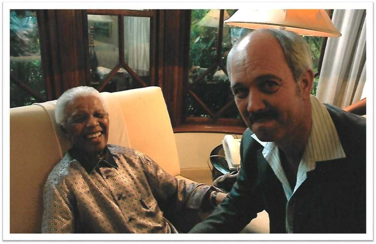Christo Brand passou a frequentar a casa de Mandela e estabeleceu laços de amizade com a família 