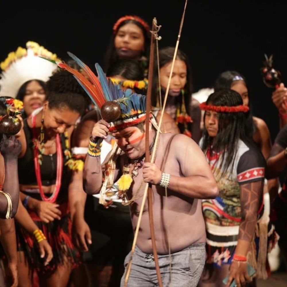 Evento 'O Brasil Indígena', em Belém: Região Norte concentra a maior parte dos povos originários do país 07/08/2023. Evento O Brasil Indigena. A ministra dos povos indigenas, Sonia Guajajara e a ministra do planejamento e Orçamento Simone Tebet, participam do evento.