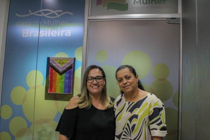  Cléia Sousa, diretora, e Karuze Feitosa, assistente social: acolhimento todos os dias da semana, por 24 horas