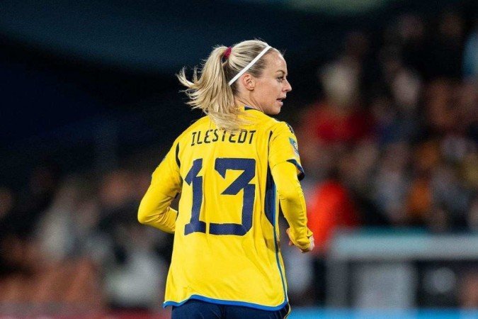 Amanda Ilestedt é zagueira artilheira: marcou três em quatro jogos no torneio Fifa - (crédito: Redes sociais) Amanda Ilestedt é zagueira artilheira: marcou três em quatro jogos no torneio Fifa - (crédito: Redes sociais)