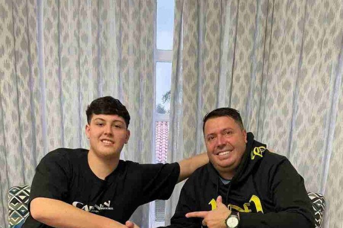 Renato e o filho Guilherme são parceiros em todas as áreas da vida