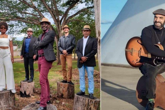 Sabor de Cuba (esq.) e Soul Jahzz (dir.) se apresentam amanhã no Buraco do Jazz, no CCBB Brasília - (crédito: Divulgação) Sabor de Cuba (esq.) e Soul Jahzz (dir.) se apresentam amanhã no Buraco do Jazz, no CCBB Brasília - (crédito: Divulgação)