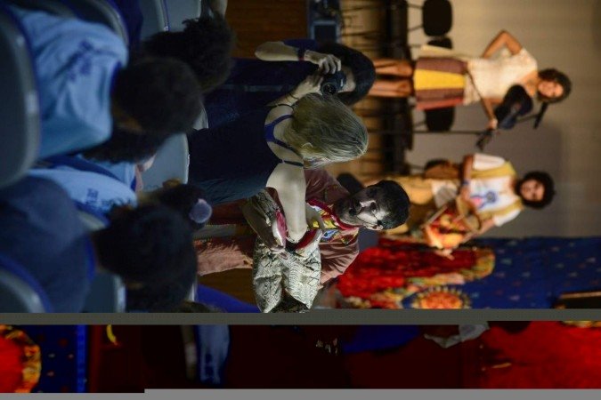  Apresentação de um teatro de mamulengos na escola de Brasília ilustrou o lançamento 
do edital do Iphan que estimula iniciativas de educação patrimonial pelo Brasil