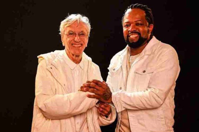 Caetano Veloso ficou comovido com a interpretação que Xande de PIlares fez de suas canções -  (crédito: Fernando Young/Divulgação)