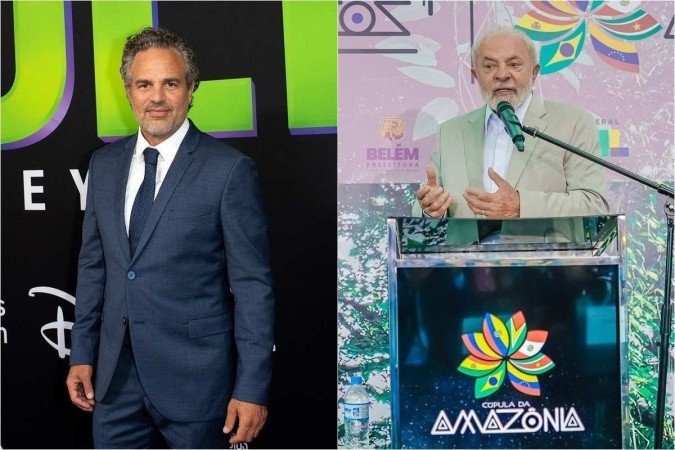 O ator acentuou ainda que o presidente Lula pode fazer a diferença, uma vez que o Brasil tem 60% da Amazônia - (crédito: VALERIE MACON / AFP e Ricardo Stuckert/PR) O ator acentuou ainda que o presidente Lula pode fazer a diferença, uma vez que o Brasil tem 60% da Amazônia - (crédito: VALERIE MACON / AFP e Ricardo Stuckert/PR)