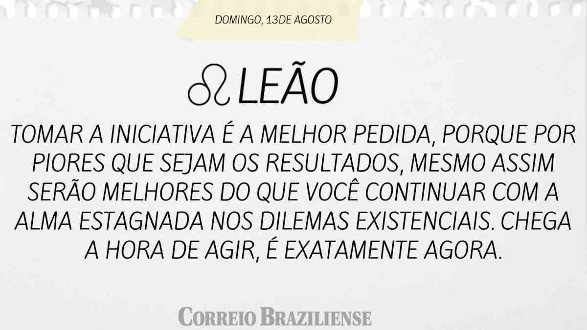 Horóscopo do dia: confira o que os astros revelam para este domingo (13/8)