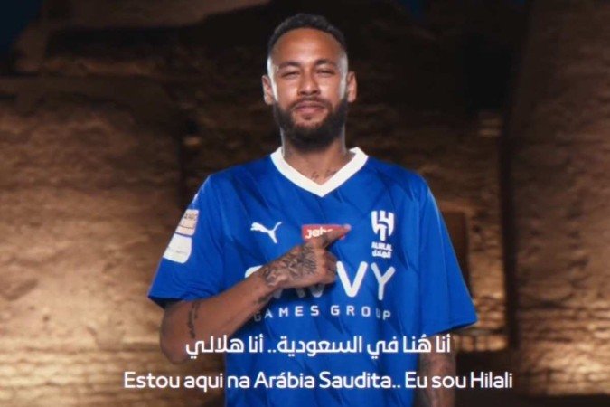 Neymar é oficialmente anunciado como reforço do Al-Hilal - (crédito: Reprodução/Twitter @Alhilal_EN) Neymar é oficialmente anunciado como reforço do Al-Hilal - (crédito: Reprodução/Twitter @Alhilal_EN)