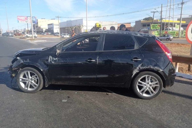 Acidente em Águas Lindas de Goiás - (crédito: PRF) Acidente em Águas Lindas de Goiás - (crédito: PRF)