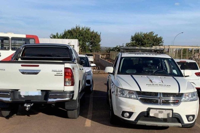 Caminhonete foi apreendida na Asa Sul - (crédito: PMDF/Divulgação) Caminhonete foi apreendida na Asa Sul - (crédito: PMDF/Divulgação)