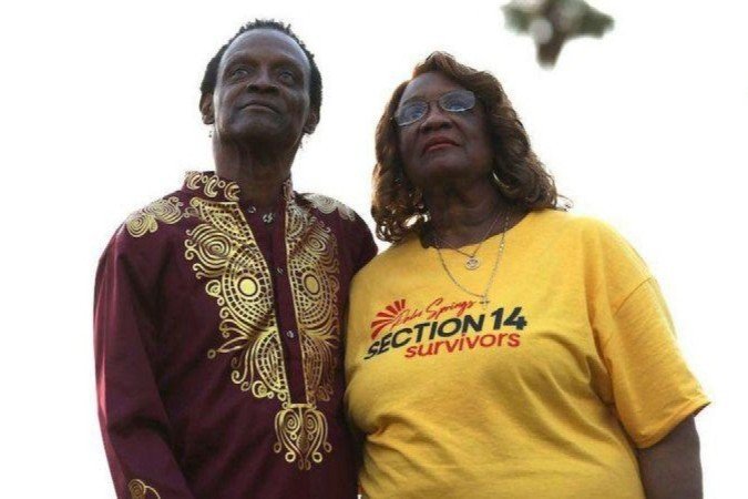 As casas de Alvin Taylor (esquerda) e sua irmã Pearl (direita) foram destruídas quando eram crianças
- (crédito: BBC) As casas de Alvin Taylor (esquerda) e sua irmã Pearl (direita) foram destruídas quando eram crianças
- (crédito: BBC)