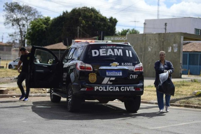 Preso em flagrante por policiais militares que patrulhavam a região, autor de feminicídio confessou o crime. -  (crédito: Marcelo Ferreira/CB/D.A Press)