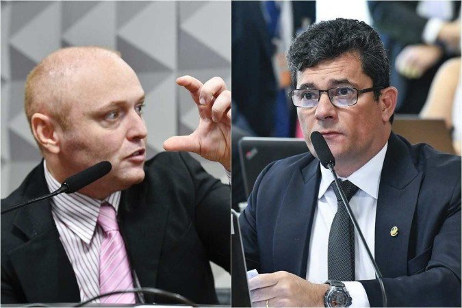 Delgatti e Moro bateram boca na sessão da I mista desta quinta-feira - (crédito: Geraldo Magela/Agência Senado) Delgatti e Moro bateram boca na sessão da I mista desta quinta-feira - (crédito: Geraldo Magela/Agência Senado)