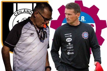 Adelson de Almeida e Gerson Gusmão guiam Ceilândia e Caxias em partida das oitavas de final da Série D do Brasileirão -  (crédito: Mateus Dutra/Ceilândia e Vitor Soccol/SER Caxias)