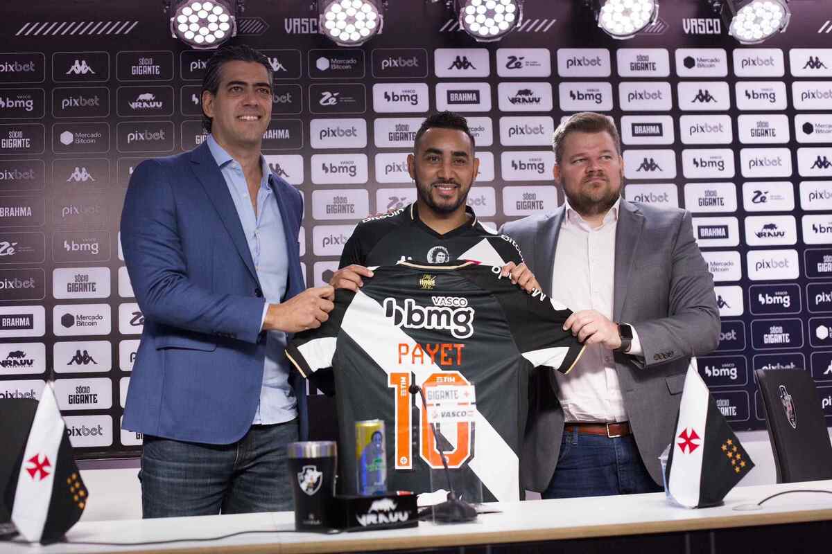Dimitri Payet foi oficialmente apresentado como jogador do Vasco -  (crédito: Daniel Ramalho / Vasco da Gama)