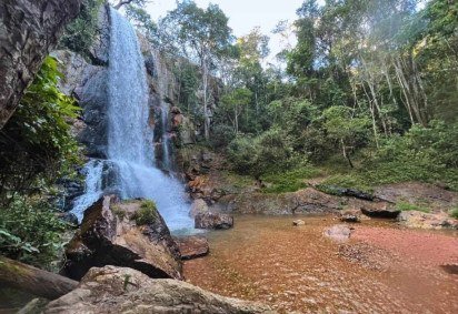A Cachoeira do Tororó é a mais próxima do Plano Piloto de Brasília.  -  (crédito: Samuel Calado/CB)