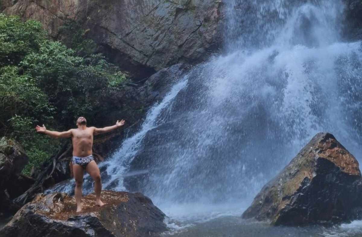 O financeiro Jhonathan Gonçalo Correia, que mora em Águas Lindas de Goiás visitou a cachoeira vez. 