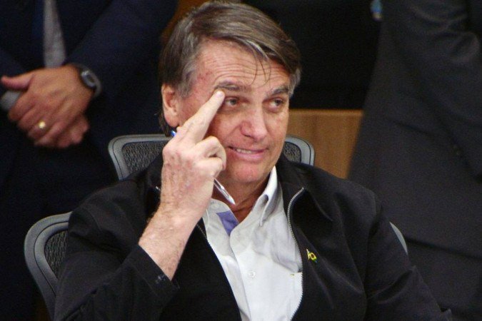 21/08/2023 Credito: Ed Alves/CB/DA.Press. Politica. Ex Presidente Jair Bolsonaro. Recebe Titulo de Cidadão Goiano. - (crédito: Ed Alves/CB/DA.Press) 21/08/2023 Credito: Ed Alves/CB/DA.Press. Politica. Ex Presidente Jair Bolsonaro. Recebe Titulo de Cidadão Goiano. - (crédito: Ed Alves/CB/DA.Press)