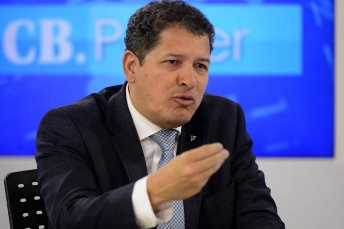  21/08/2023  Crédito: Carlos Vieira/CB/DA Press. Brasília, DF. CB Poder recebe o Sec. de Segurança Pública do DF, Sandro Avelar. Na bancada, Ana Maria Campos.