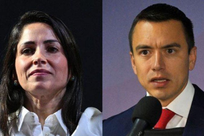 Luisa González e Daniel Noboa disputarão segundo turno em 15 de outubro - (crédito: Getty Images) Luisa González e Daniel Noboa disputarão segundo turno em 15 de outubro - (crédito: Getty Images)