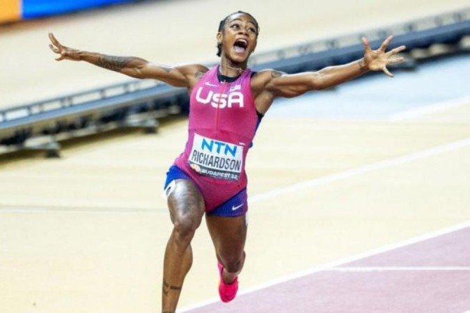 Sha'Carri Richardson correu a final na pista nove depois de não conseguir uma vaga de qualificação automática -  (crédito: Getty Images)