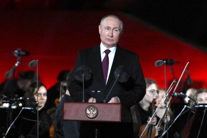 Putin defendeu "a necessidade de implementar as decisões do Conselho de Segurança da ONU da criação de um Estado palestino soberano - (crédito: Gavriil Grigorov/AFP) Putin defendeu "a necessidade de implementar as decisões do Conselho de Segurança da ONU da criação de um Estado palestino soberano - (crédito: Gavriil Grigorov/AFP)