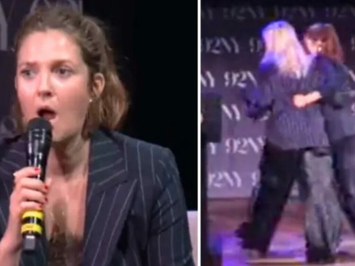 Drew Barrymore deixa palco às pressas ao reconhecer stalker em evento