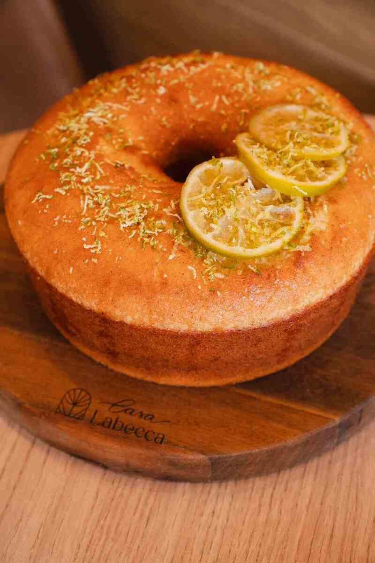 Bolo de limão sem lactose da Casa Labecca