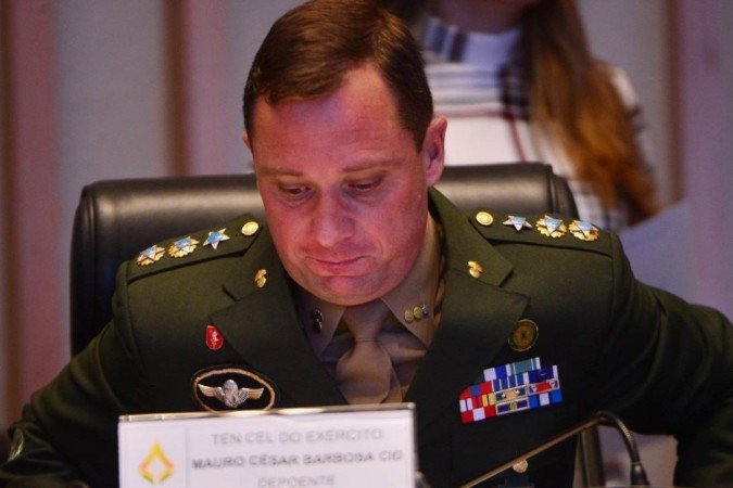 O ex-ajudante de ordens de Bolsonaro respondeu a nenhuma pergunta dos distritais -  (crédito:  Ed Alves/CB/DA.Press)