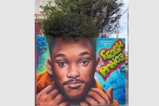 Obra do artista plástico goiano Fábio Gomes compartilhada por Will Smith - (crédito: Reprodução/Instagram) Obra do artista plástico goiano Fábio Gomes compartilhada por Will Smith - (crédito: Reprodução/Instagram)