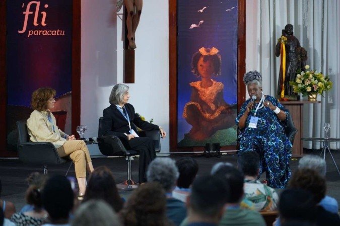 Conceição Evaristo foi convidada à mesa de Cármem Lúcia e Miriam Leitão para refletir sobre o racismo no Brasil - (crédito: Crédito: Ranch Films) Conceição Evaristo foi convidada à mesa de Cármem Lúcia e Miriam Leitão para refletir sobre o racismo no Brasil - (crédito: Crédito: Ranch Films)