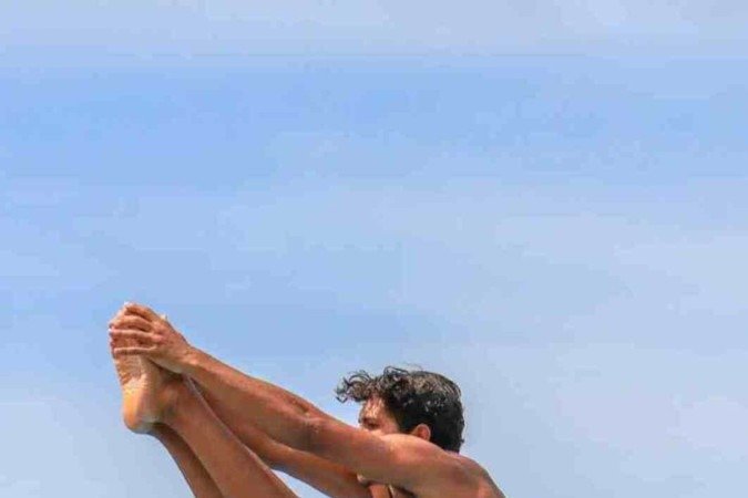 Miguel Cardoso, 16 anos, também desponta como um dos expoentes da nova safra dos saltos ornamentais do país