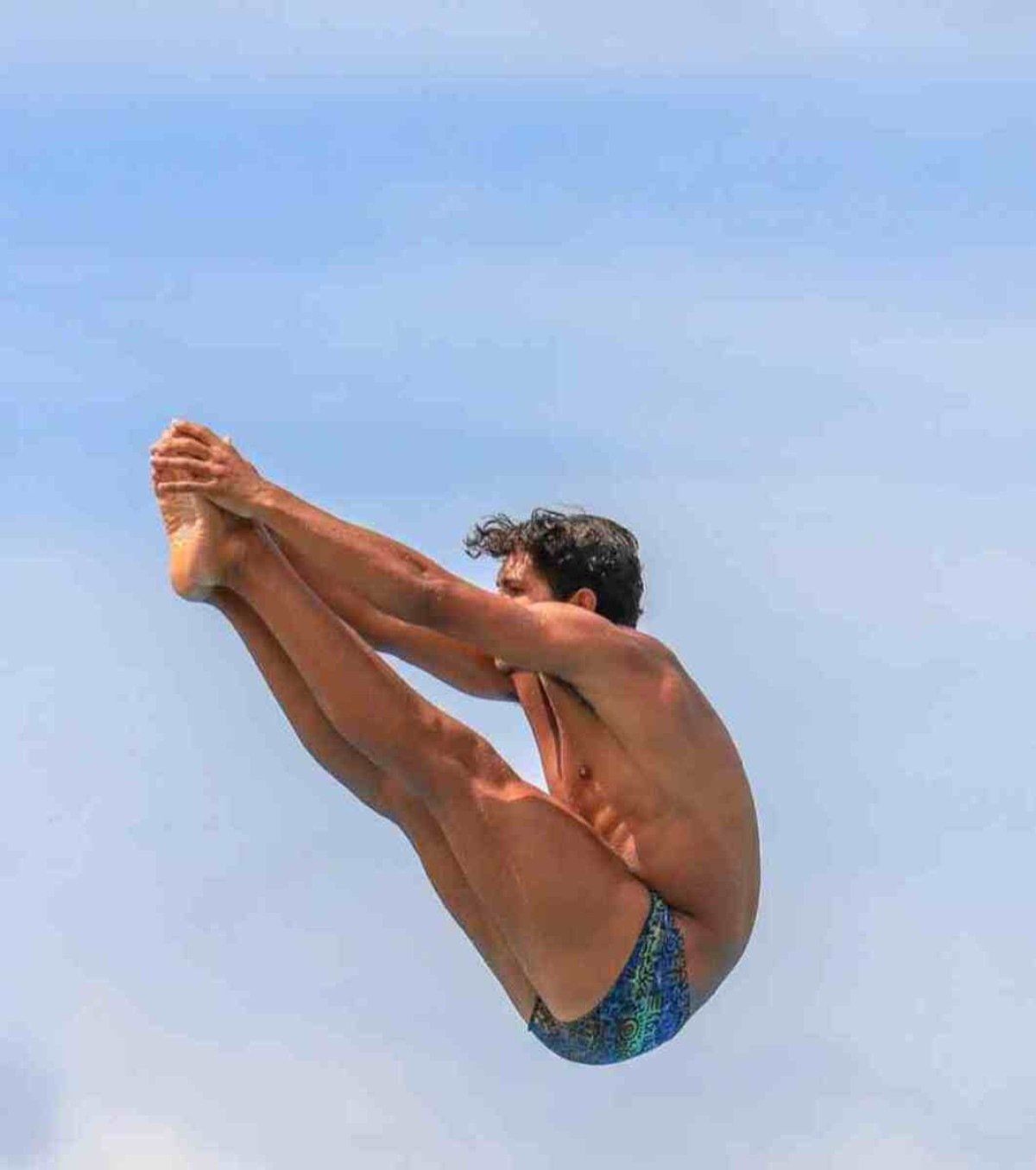 Miguel Cardoso, 16 anos, tamb&eacute;m desponta como um dos expoentes da nova safra dos saltos ornamentais do pa&iacute;s