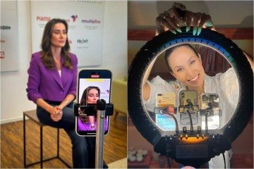Fernanda Faveron (E) e Evelyn Marques trabalham como Live Sellers -  (crédito: Arquivo Pessoal)