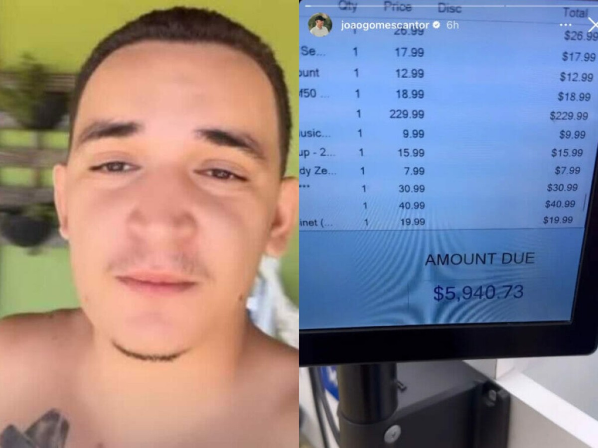 João Gomes gasta R$ 28 mil em enxoval para o filho com compras em Orlando