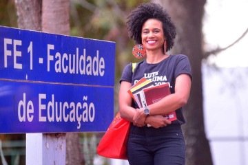 Doutoranda em Educação - Professora - Éllen Cintra.  -  (crédito: Ed Alves/CB/DA.Press)