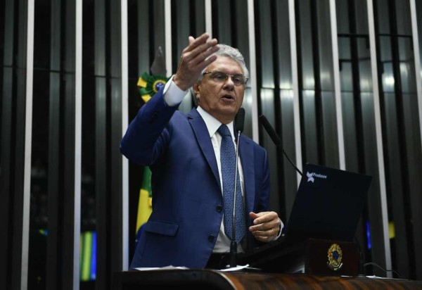 Caiado afirmou que desembargador atentou contra o Estado Democrático de Direito -  (crédito: Roque de Sá/Agência Senado)