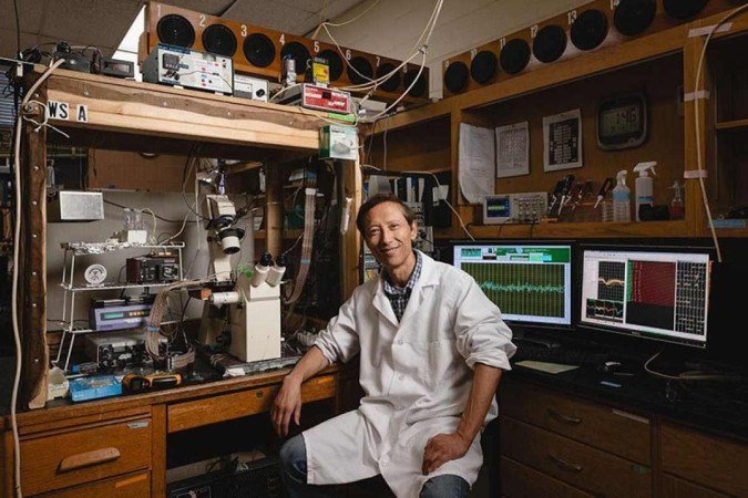 Riyi Shi e colegas testam drogas que possam evitar a complicação - (crédito: Universidade Purdue / Charles Jischke) Riyi Shi e colegas testam drogas que possam evitar a complicação - (crédito: Universidade Purdue / Charles Jischke)