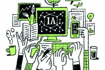 Ilustração trabalho inteligência artificial  03/09 -  (crédito: Caio Gomez)