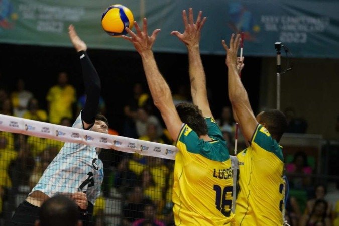 Seleção Brasileira é derrotada pela Argentina no Sul-Americano - (crédito: Mauricio Val/FVImagem/CBV) Seleção Brasileira é derrotada pela Argentina no Sul-Americano - (crédito: Mauricio Val/FVImagem/CBV)