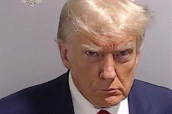 O ex-presidente republicano disse que, com o governo do democrata Joe Biden, "quadrilhas de assassinos" estavam invadindo os Estados Unidos - (crédito: Escritório do Xerife do Condado de Fulton/AFP) O ex-presidente republicano disse que, com o governo do democrata Joe Biden, "quadrilhas de assassinos" estavam invadindo os Estados Unidos - (crédito: Escritório do Xerife do Condado de Fulton/AFP)