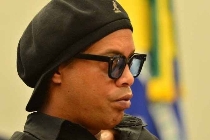 Ronaldinho chegou durante depoimento na I - (crédito: Ed Alves/CB/DA.Press) Ronaldinho chegou durante depoimento na I - (crédito: Ed Alves/CB/DA.Press)
