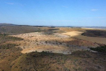 Desmatamento no Cerrado. São João dAliança-GO, portal da Chapada dos Veadeiros. Agosto de 2023. -  (crédito: Associação de Moradores SJA/Divulgação)